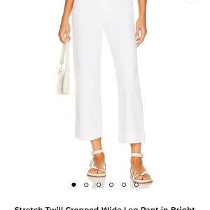 SPANX White Cropped Wide Leg Pants